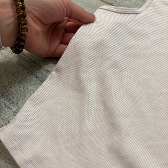 Athleta Pink Ribbed Tank Top - Picture 3 of 4